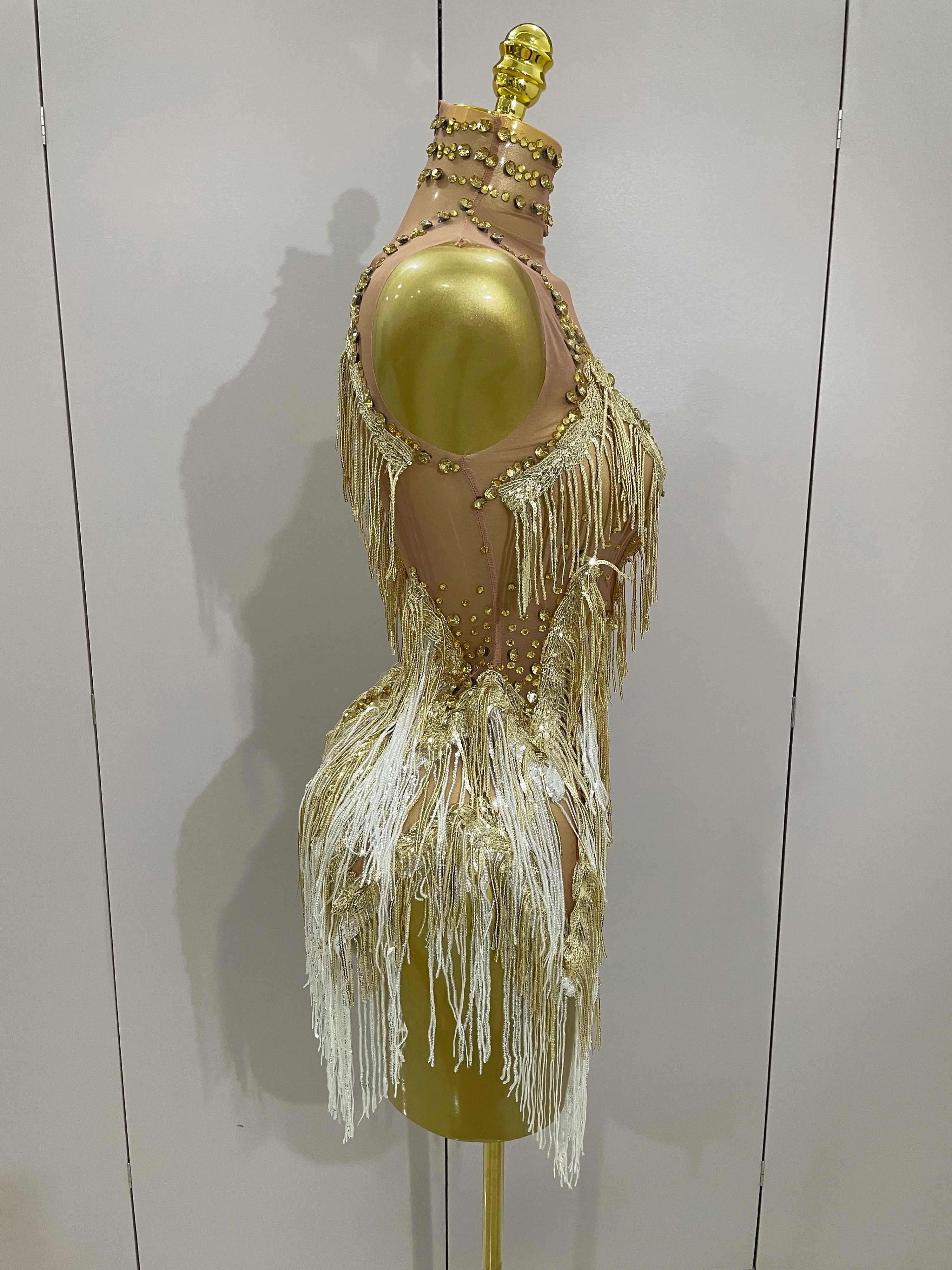 Sleeveless Turtleneck Sheath Mini Dress