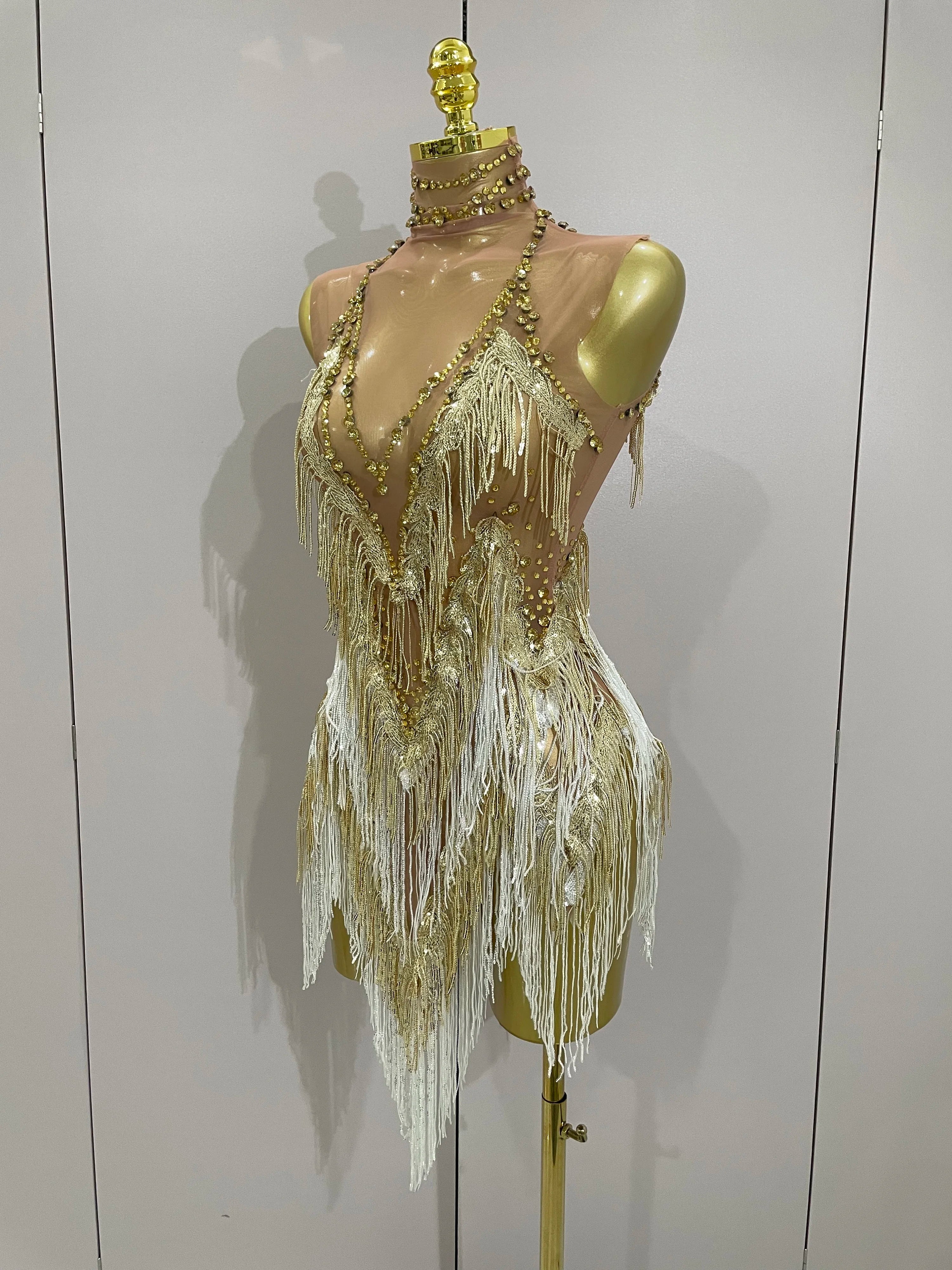 Sleeveless Turtleneck Sheath Mini Dress