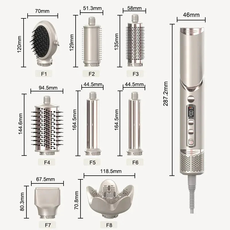 Multifunctional Ionic Hair Styler with Ceramic Heating