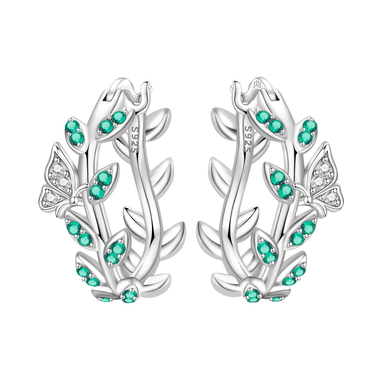 Fine Silver Hoop Earrings