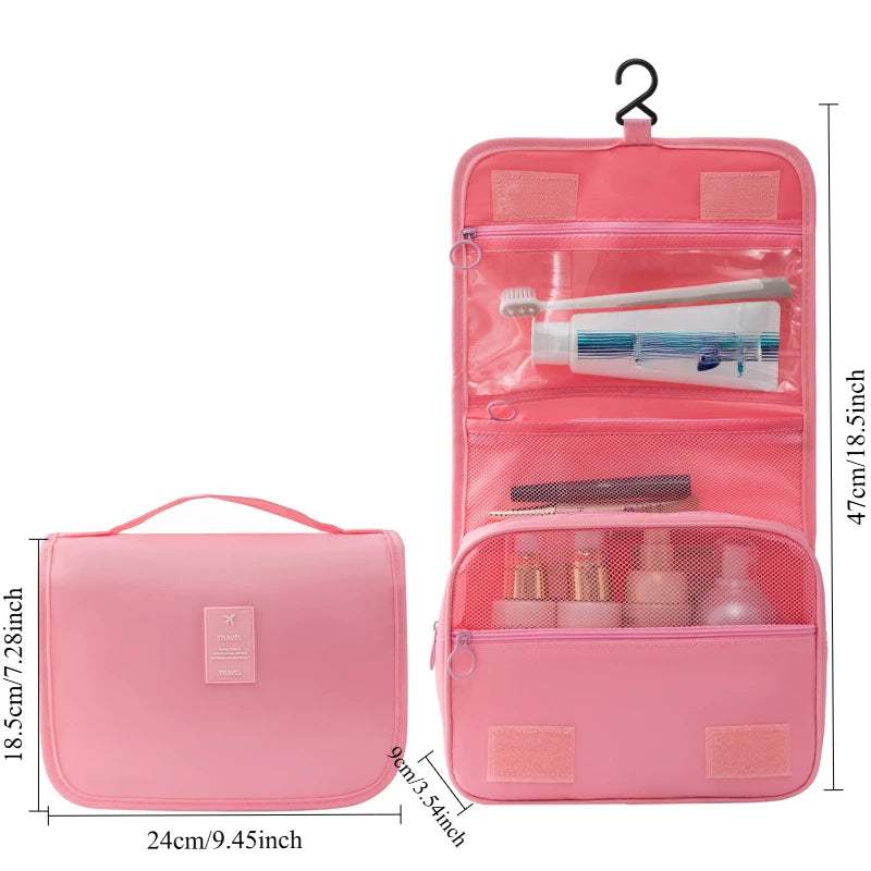 Compact Polyester Cosmetic Makeup Case