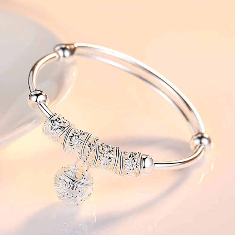 925 Sterling Silver Adjustable Bangle