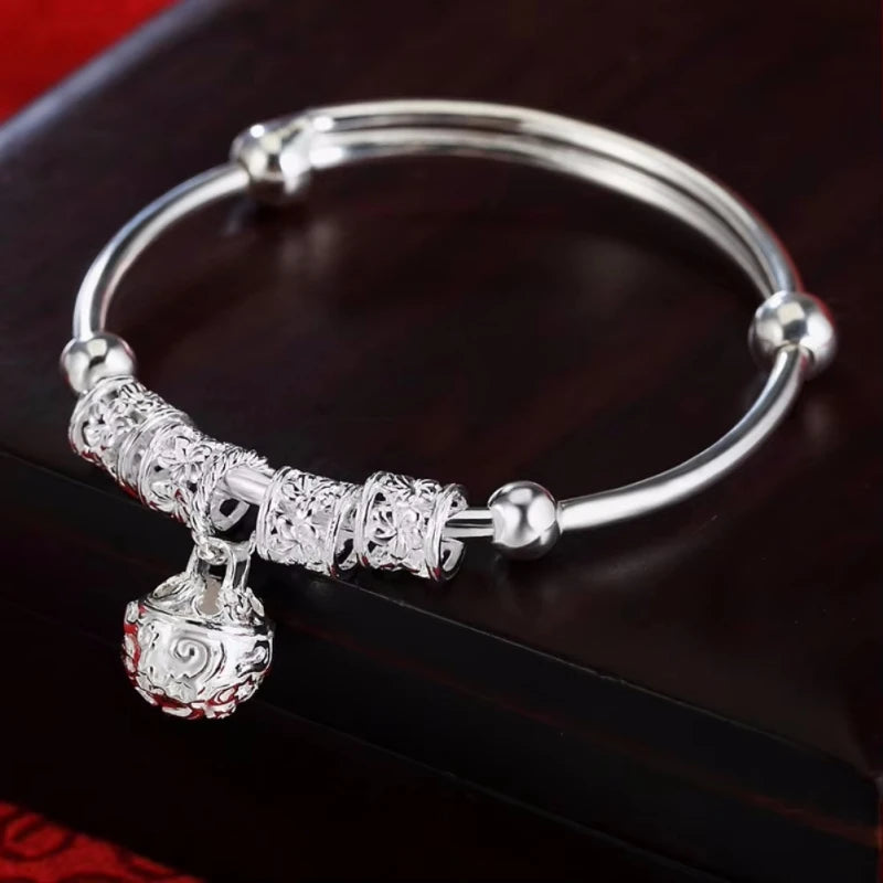 925 Sterling Silver Adjustable Bangle