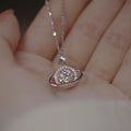 925 Sterling Silver Zircon Pendant Necklace