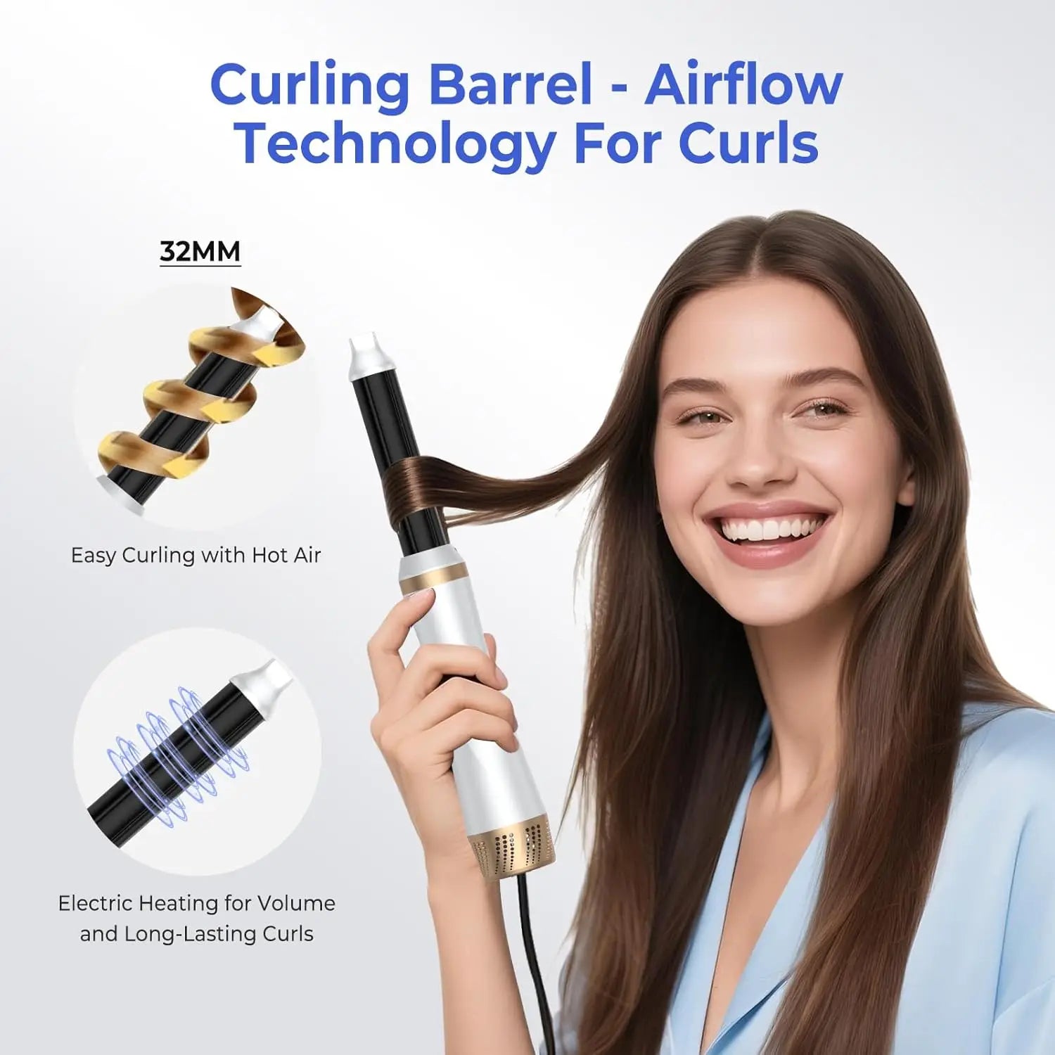 Ionic Hair Dryer Brush – All-in-One Styling Tool