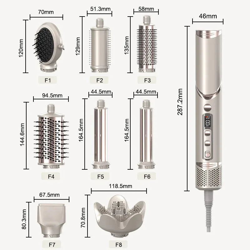 Multifunctional Ionic Hair Styler with Ceramic Heating
