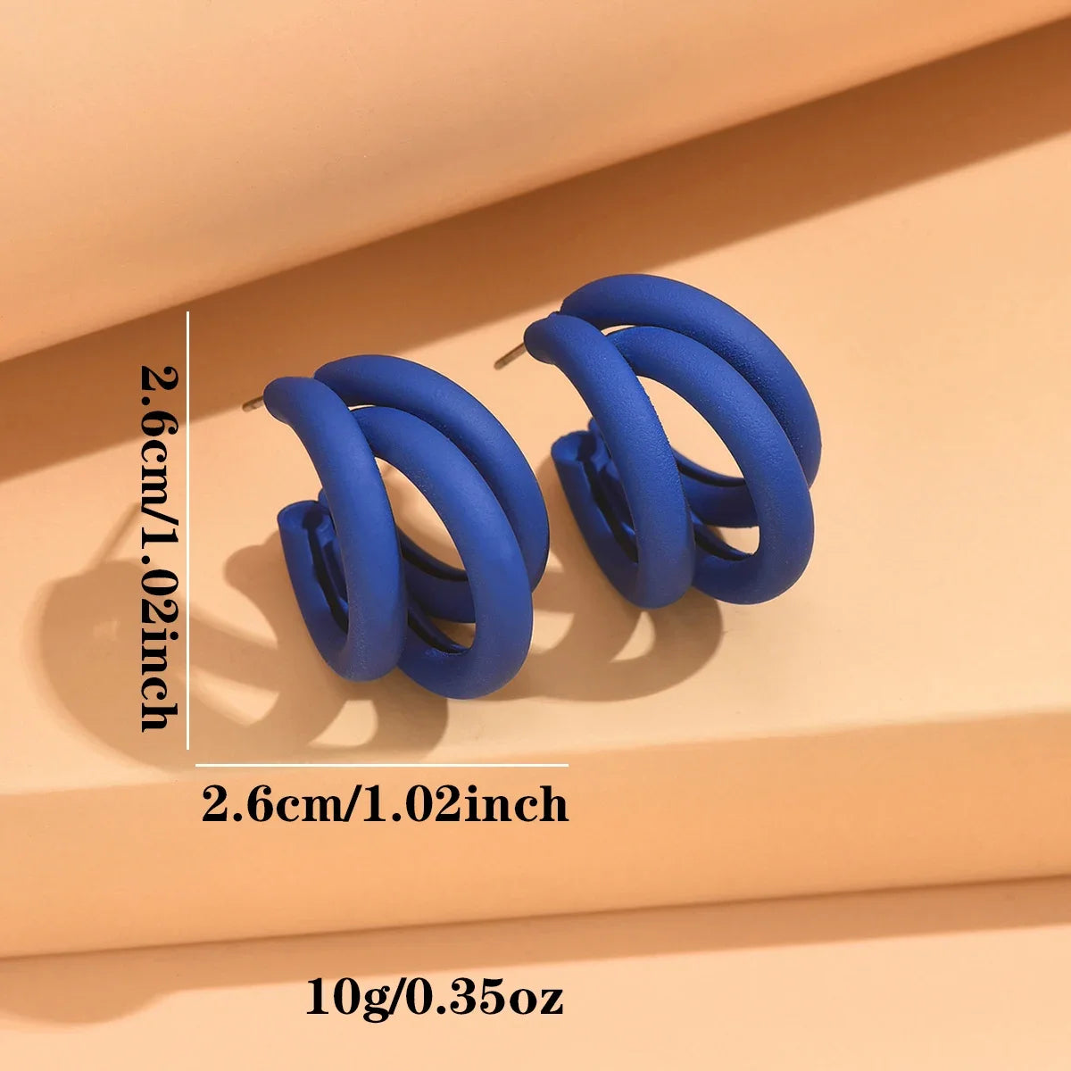 Geometric Hoop Earrings – Hip Hop Style