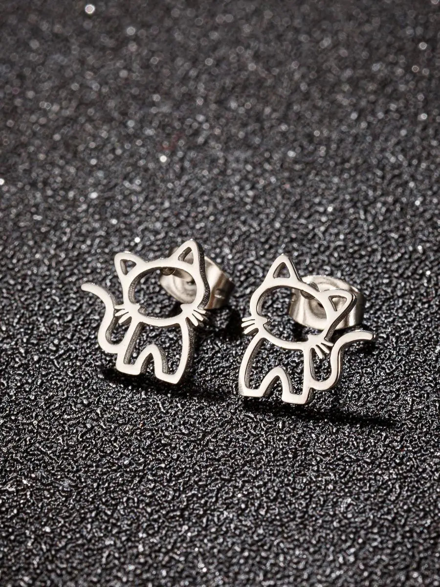 Animal Design Punk Stud Earrings
