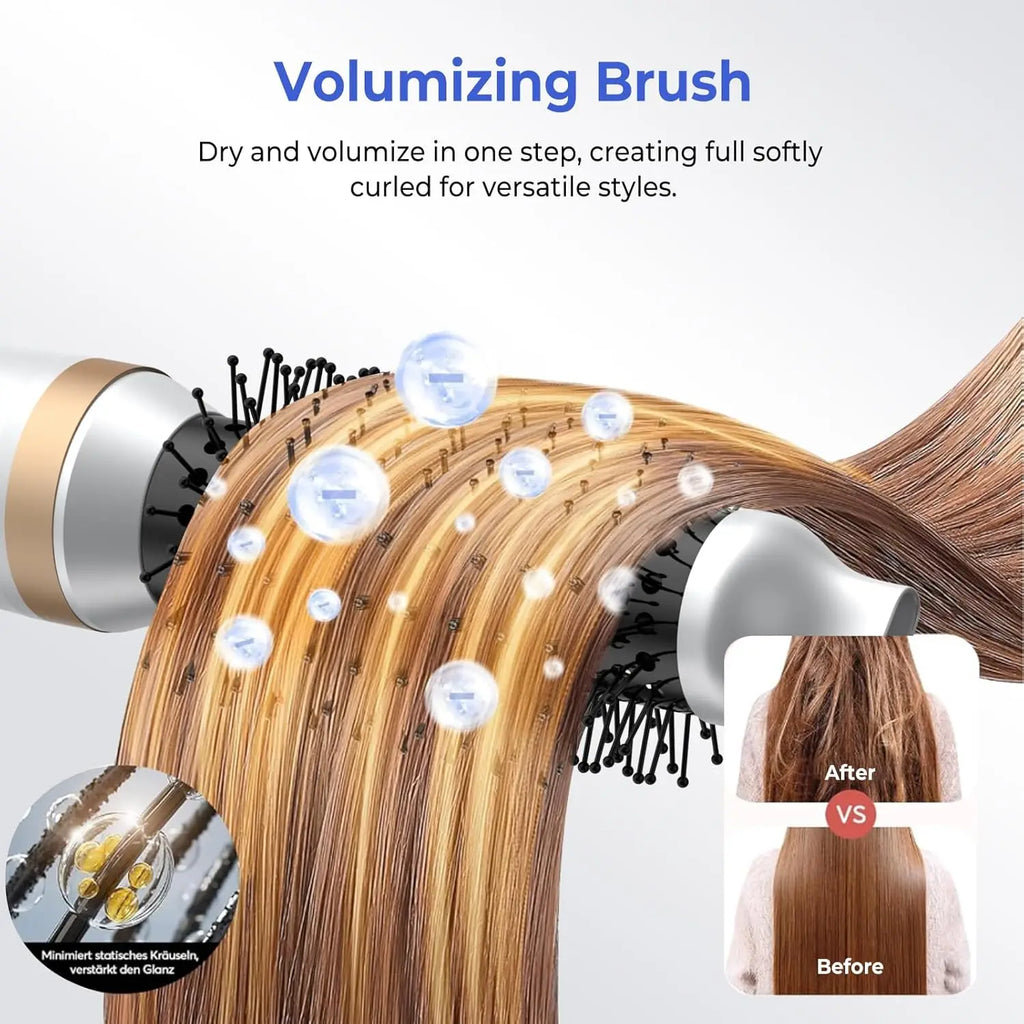 Ionic Hair Dryer Brush – All-in-One Styling Tool