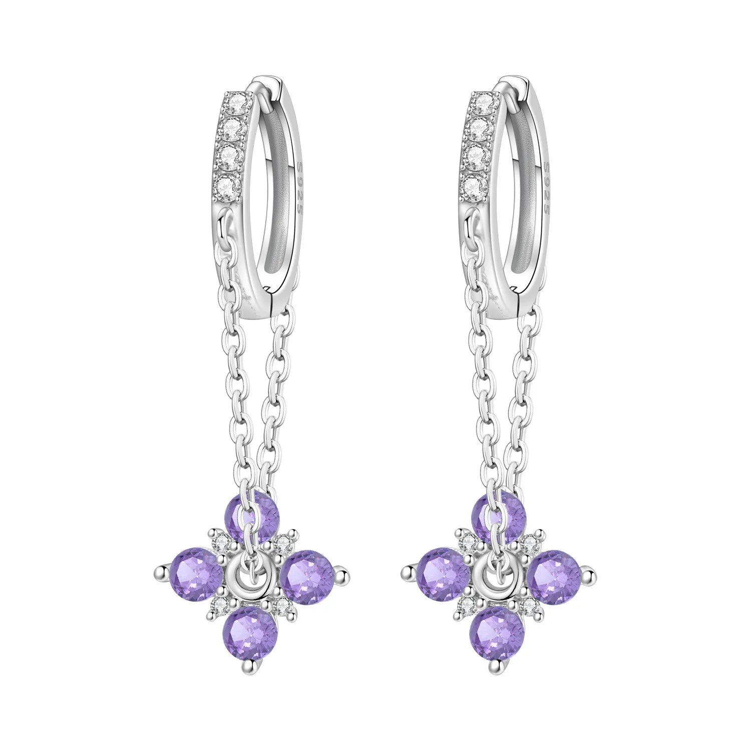 Fine Silver Hoop Earrings