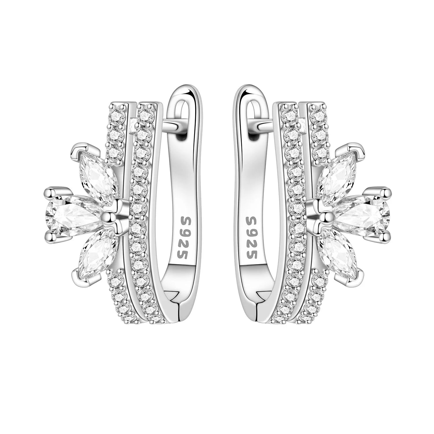 Fine Silver Hoop Earrings