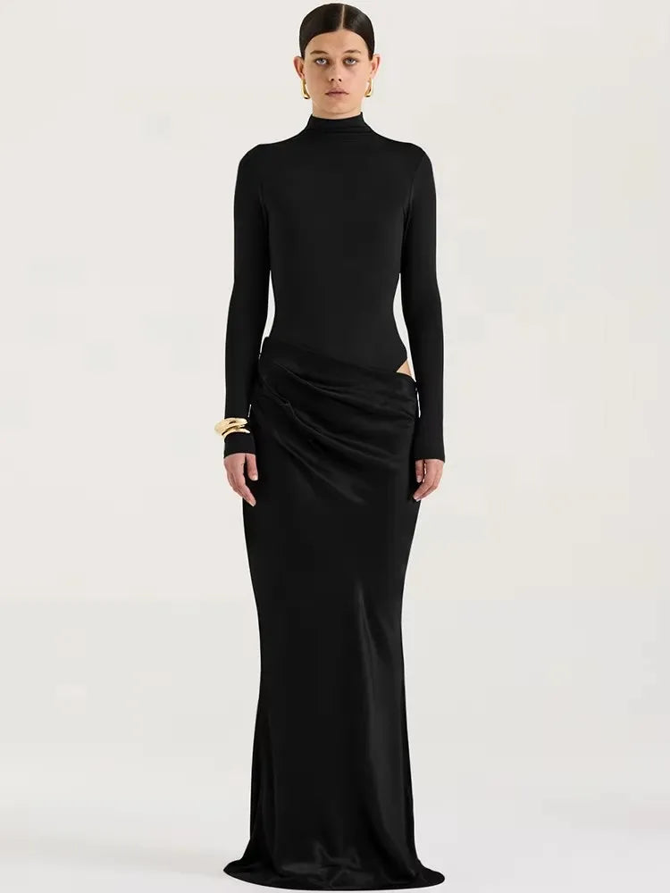 Elegant Cut-Out Floor-Length Dress