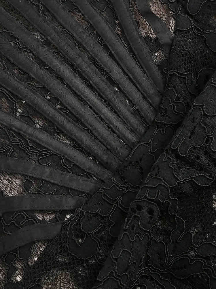 Strapless Lace Slim Fit Mini Dress