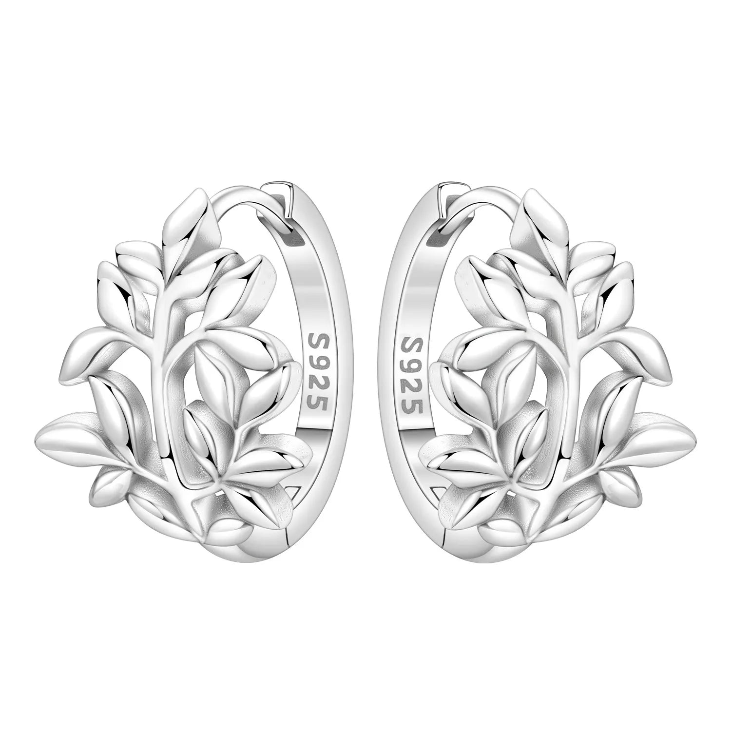 Fine Silver Hoop Earrings