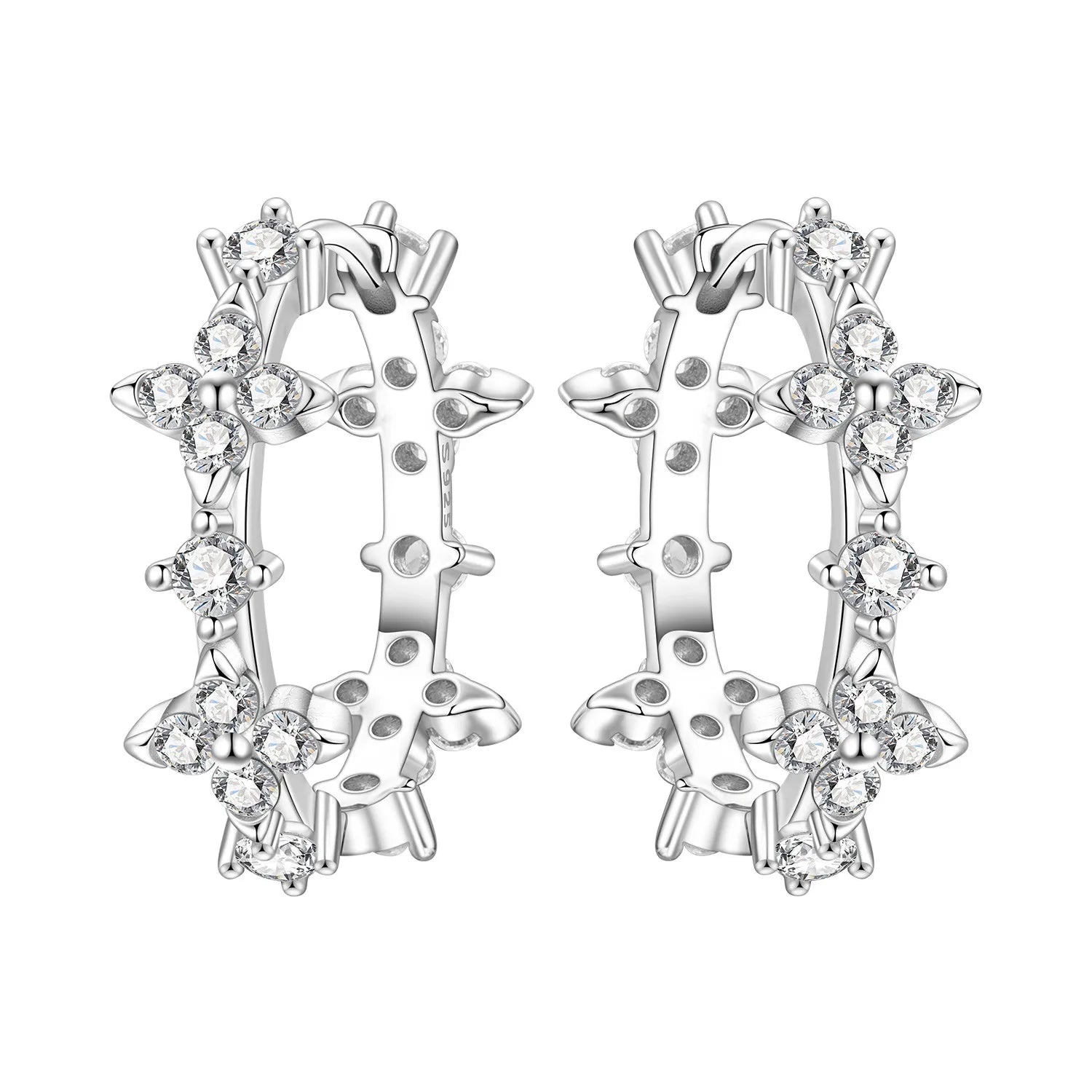 Fine Silver Hoop Earrings