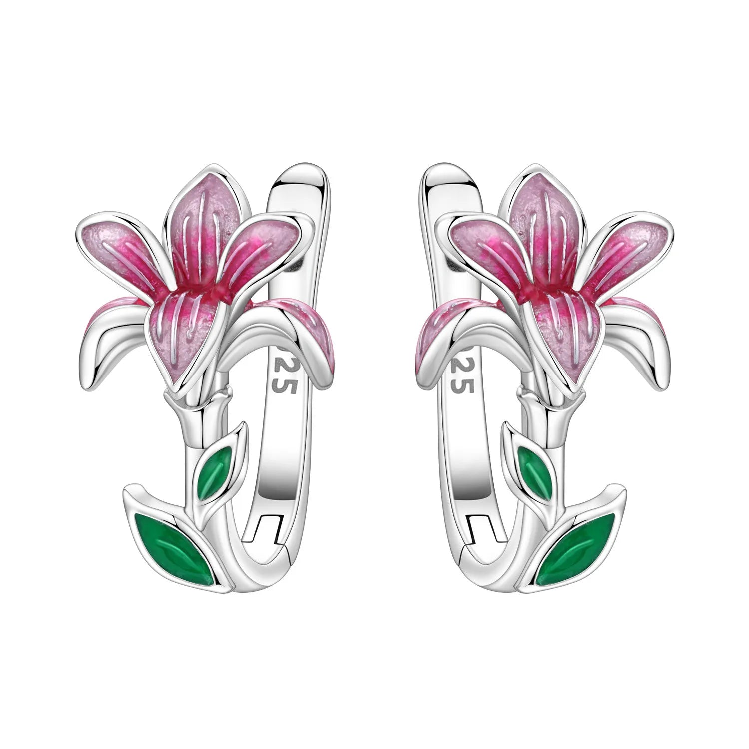 Fine Silver Hoop Earrings