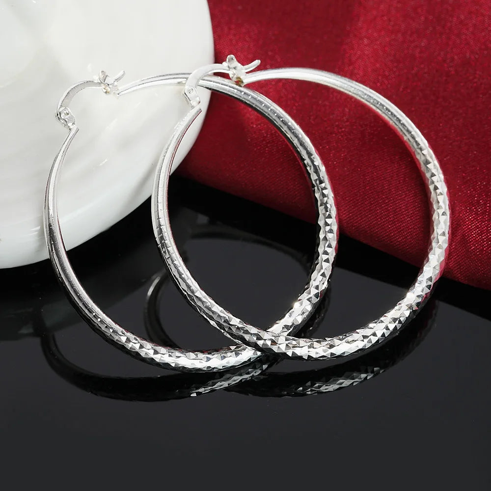 Charms 3CM circle hoop Earring