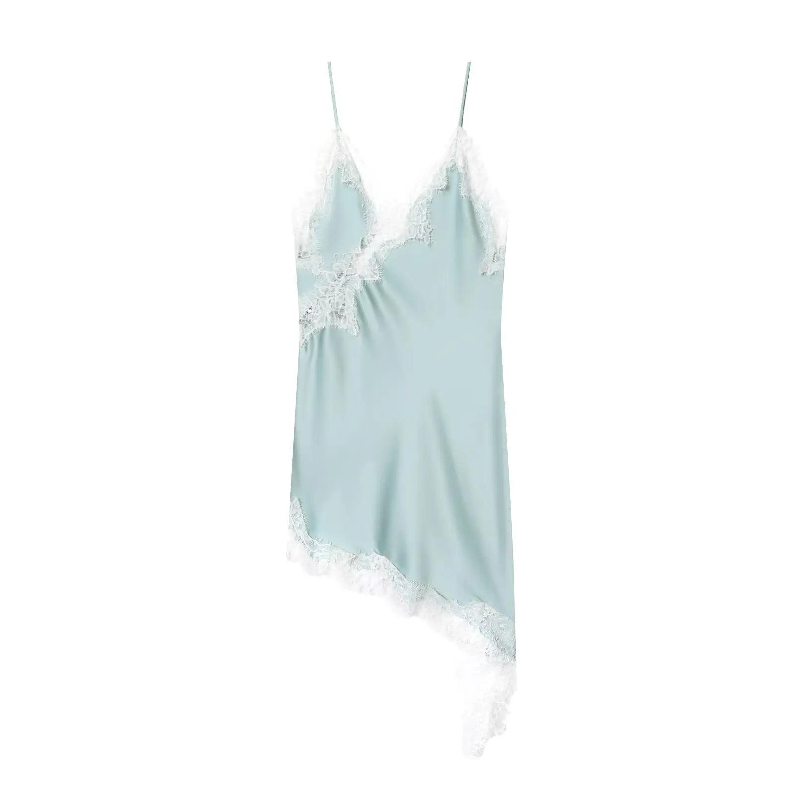 Elegant V-Neck Mini Dress with Spaghetti Straps