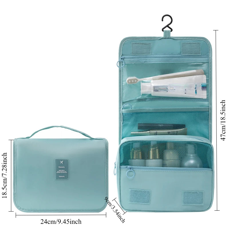 Compact Polyester Cosmetic Makeup Case