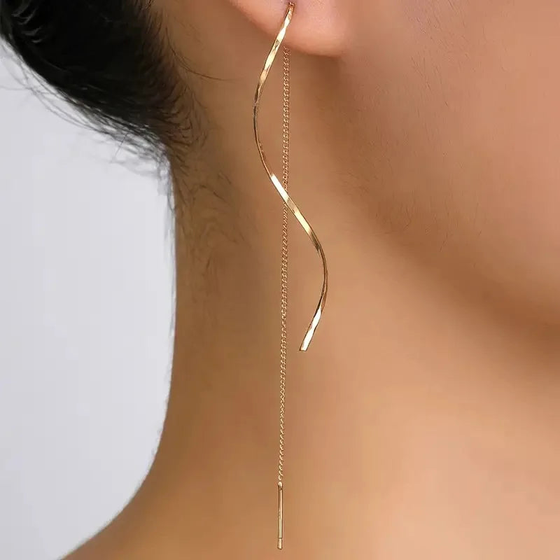 Classic Geometric Drop Earrings