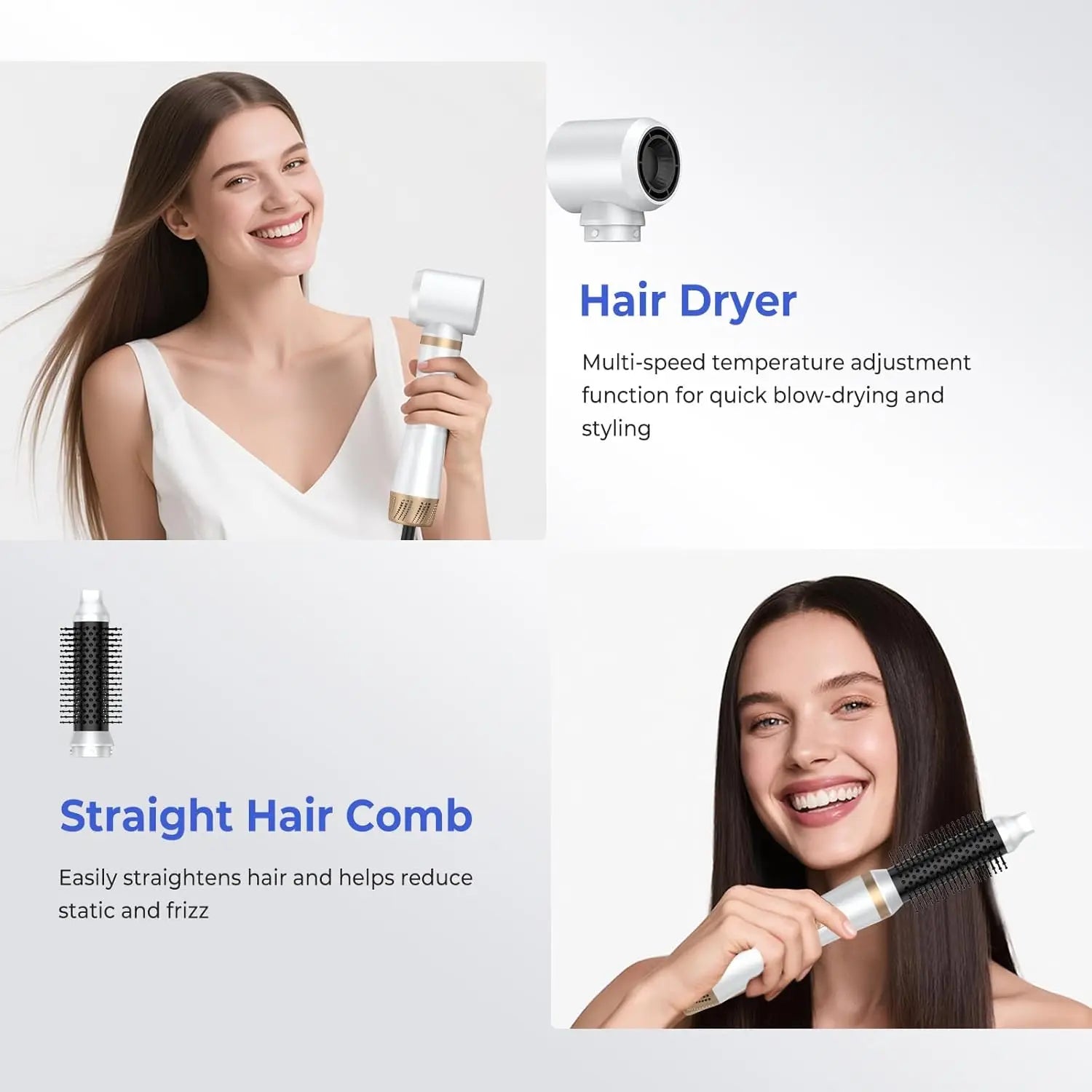 Ionic Hair Dryer Brush – All-in-One Styling Tool