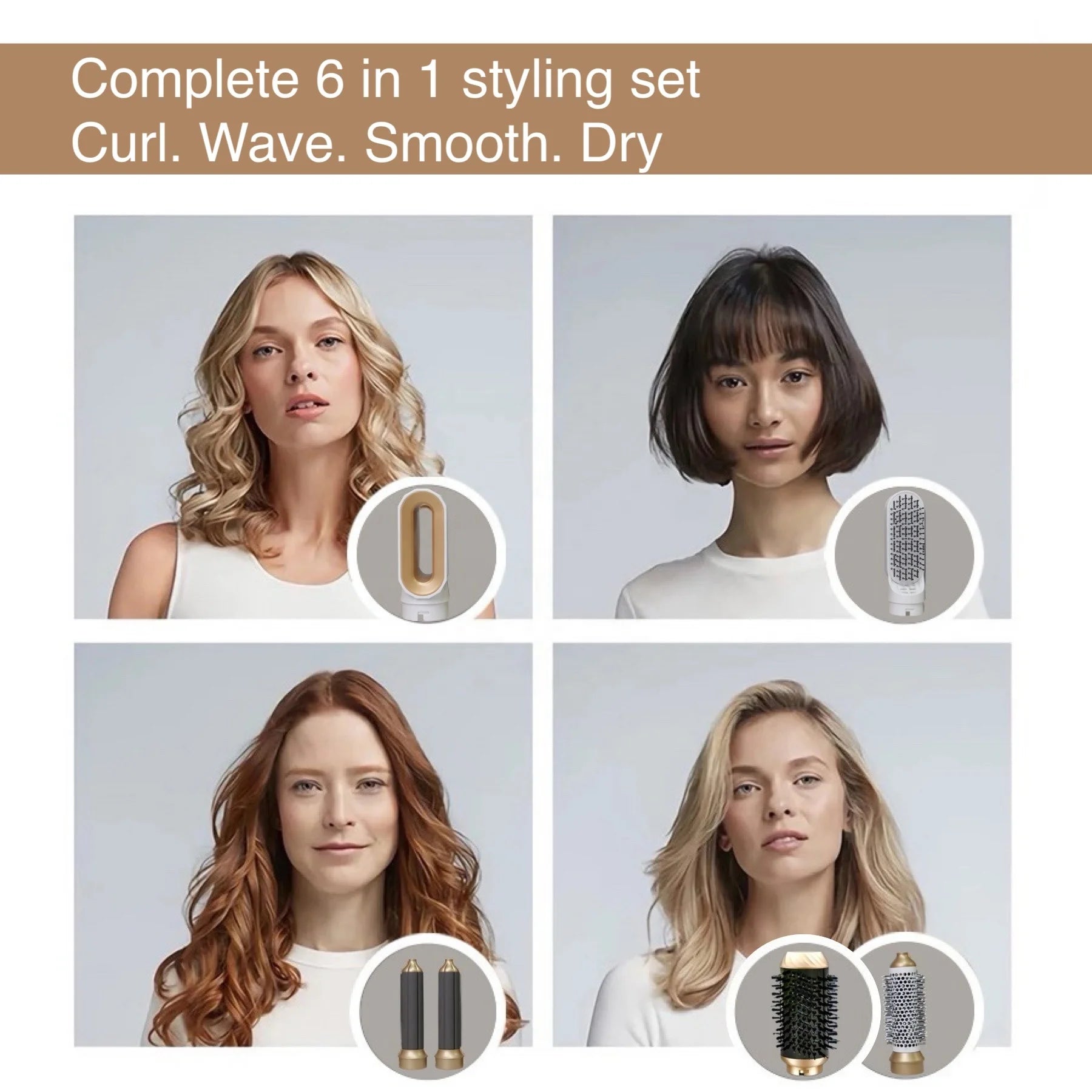 Multifunctional Hair Curler & Straightener with Digital Control