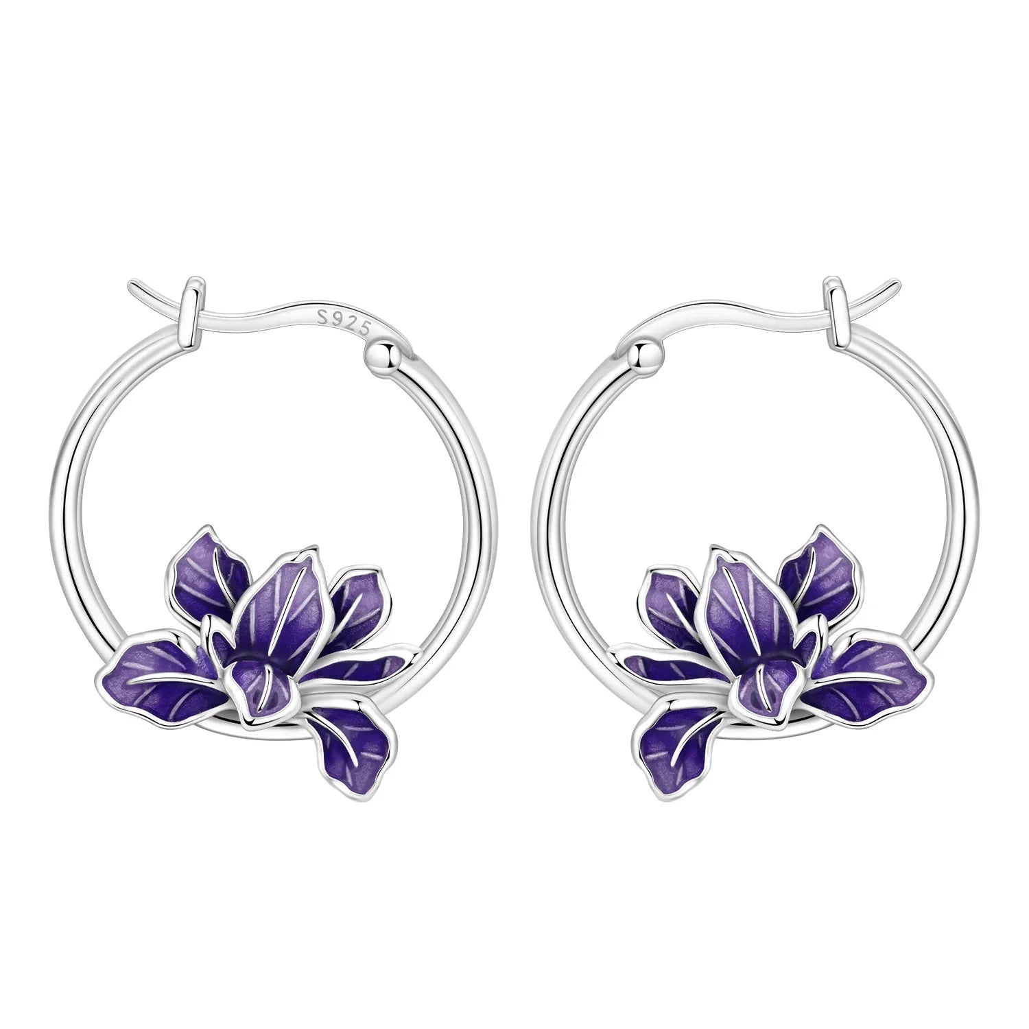 Fine Silver Hoop Earrings